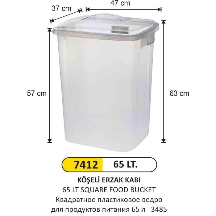 65 LT KÖŞELİ ERZAK KABI