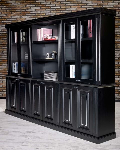 KLAS LAKE VIP MAKAM TAKIMI SİYAH KİTAPLIKLI