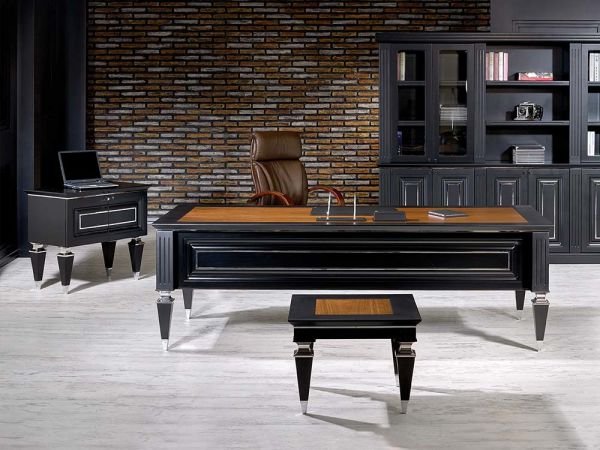 KLAS LAKE VIP MAKAM TAKIMI SİYAH KİTAPLIKLI