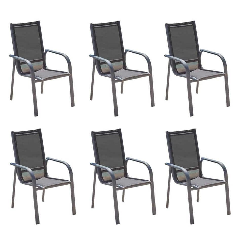 LENA ALÜMİNYUM BAHÇE SANDALYE 6'LI SET