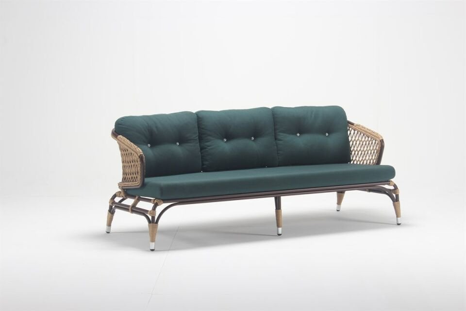 ZAMBAK BAMBU KOLTUK TAKIMI  l  MEŞE - GALİE KREM