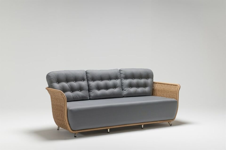 SAFRAN 3'LÜ OTURMA GRUBU l MEŞE - PİTA GRİ