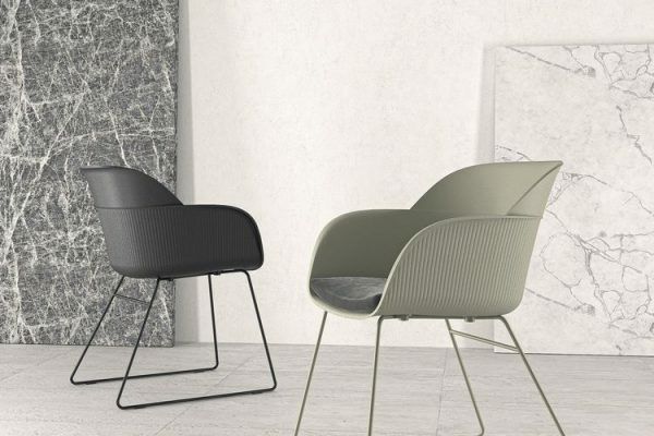 Shell-U Koltuk l Metal Boyalı Ayak