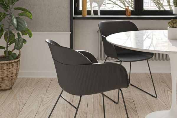 Shell-U Koltuk l Metal Boyalı Ayak