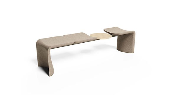 WİNG ÜÇLÜ SEHPALI BEKLEME KOLTUĞU