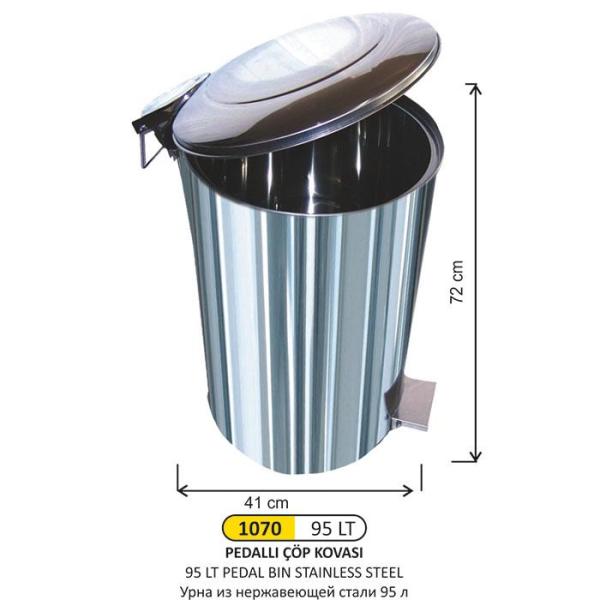 95 LT PEDALLI ÇÖP KOVASI