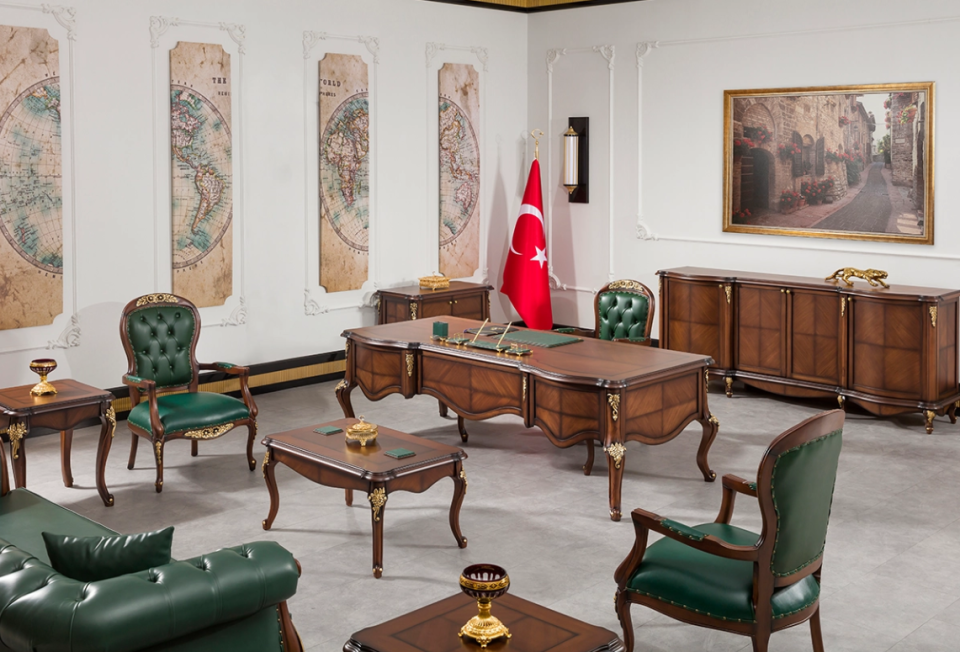 Zebra Yönetici Masa Takımı