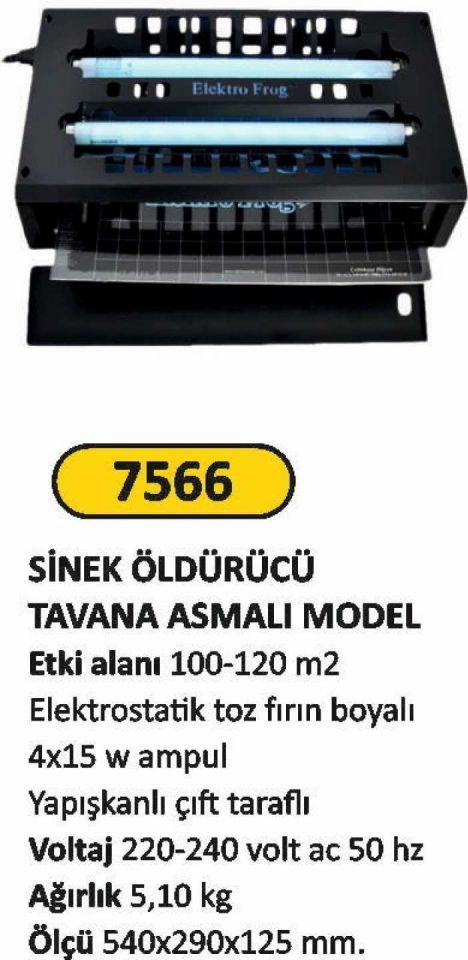 SİNEK ÖLDÜRÜCÜ BOYALI TAVANA ASMALI