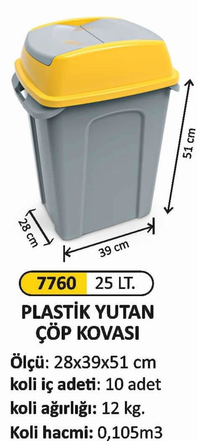 PLASTİK ÇÖP KOVASI YUTAN