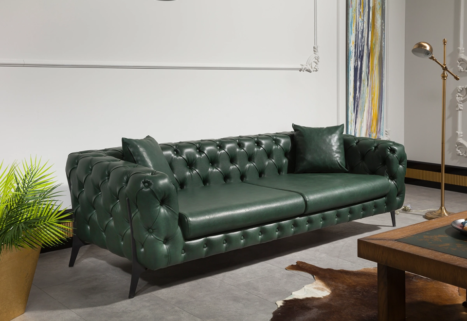 Gress Üçlü Bekleme Koltuğu