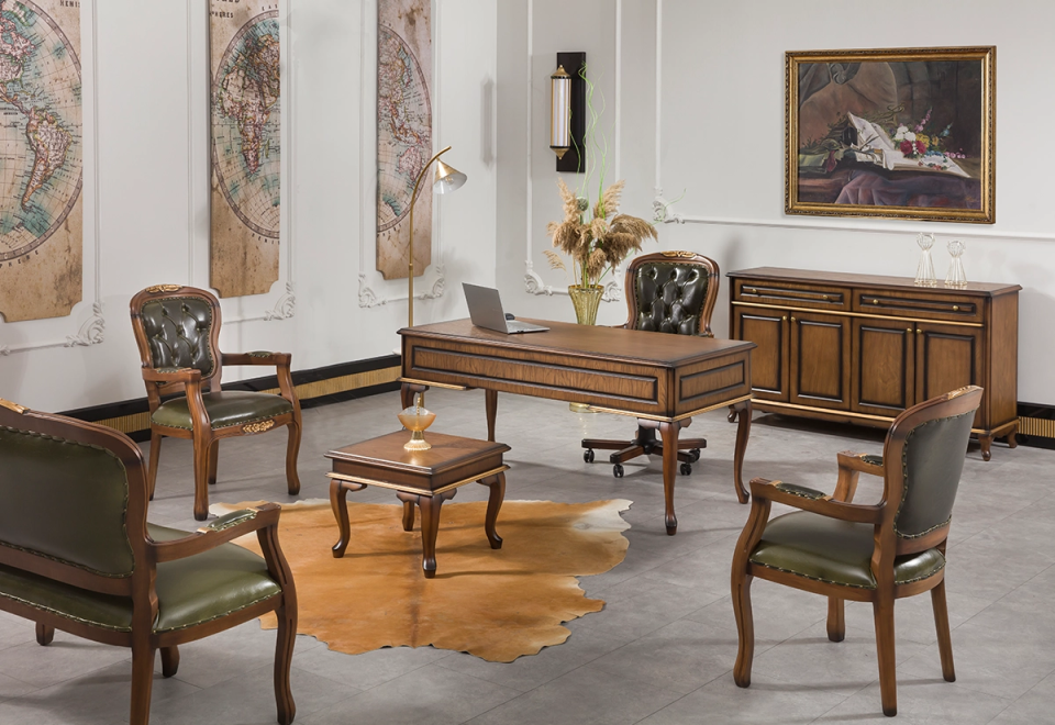 Antiq Yönetici Masa Takımı