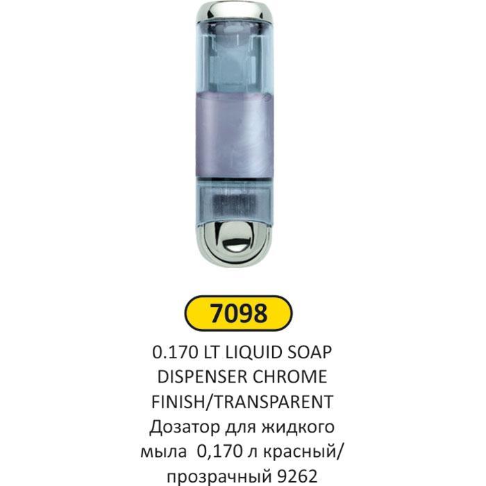 0,170 LT KROM ŞEFFAF ABS PLASTİK Sıvı SABUNLUK