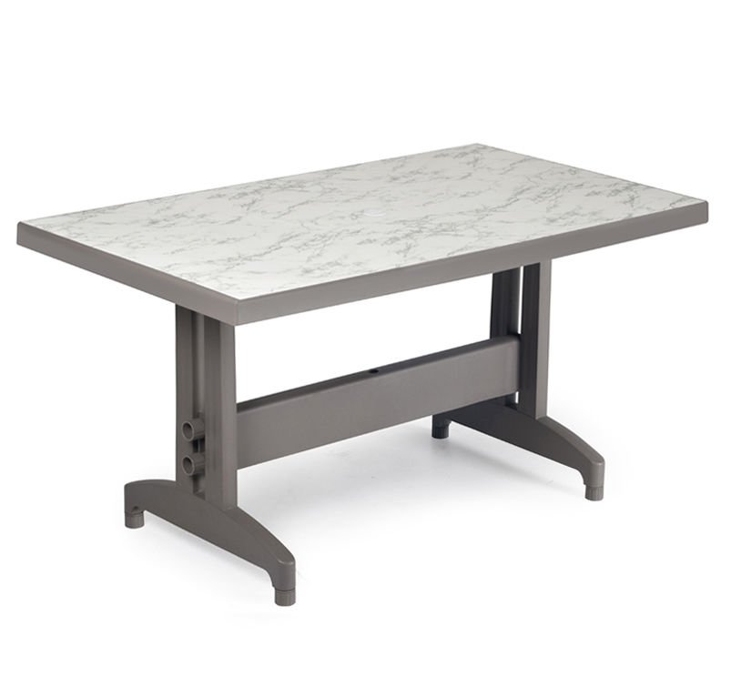 PAPATYA DİVA 80x140 MASA l MERMER DESENLİ