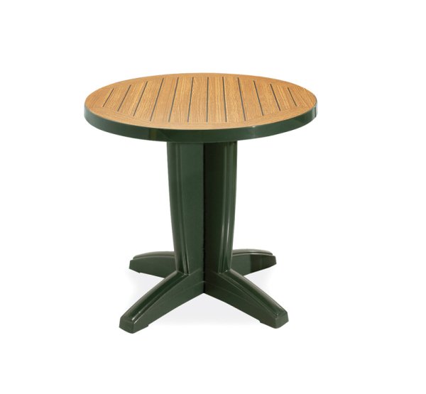 PAPATYA BRAVO MASA Q80 CM TEAK RENK