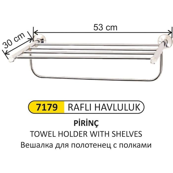 LÜKS PİRİNÇ RAFLI HAVLULUK