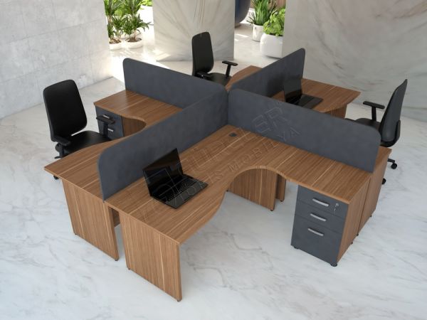 4 LÜ ÇALIŞMA MASASI 282 X 302