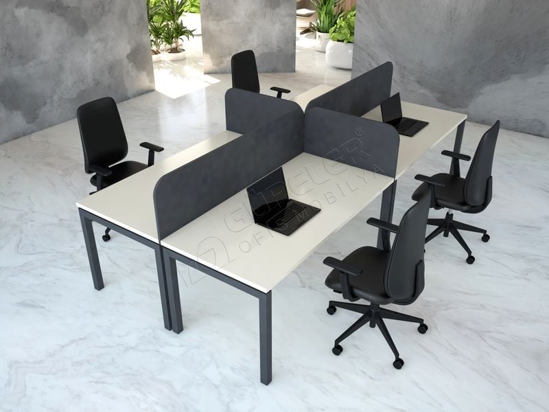 4 LÜ ÇALIŞMA MASASI 322 X 162