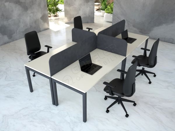 4 LÜ ÇALIŞMA MASASI 322 X 162