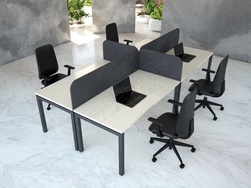 4 LÜ ÇALIŞMA MASASI 282 X 162