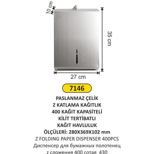 400LÜ Z KATLAMA DİSPENSERİ