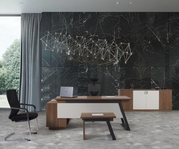 FLAT ETAJERLİ MASA TAKIMI