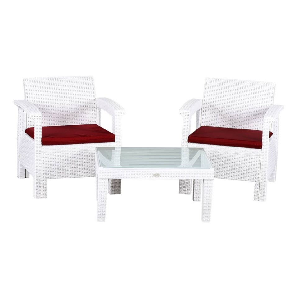 CALİFORNİA BAHÇE VE BALKON OTURMA GRUBU l 2 TEKLİ 1 SEHPA