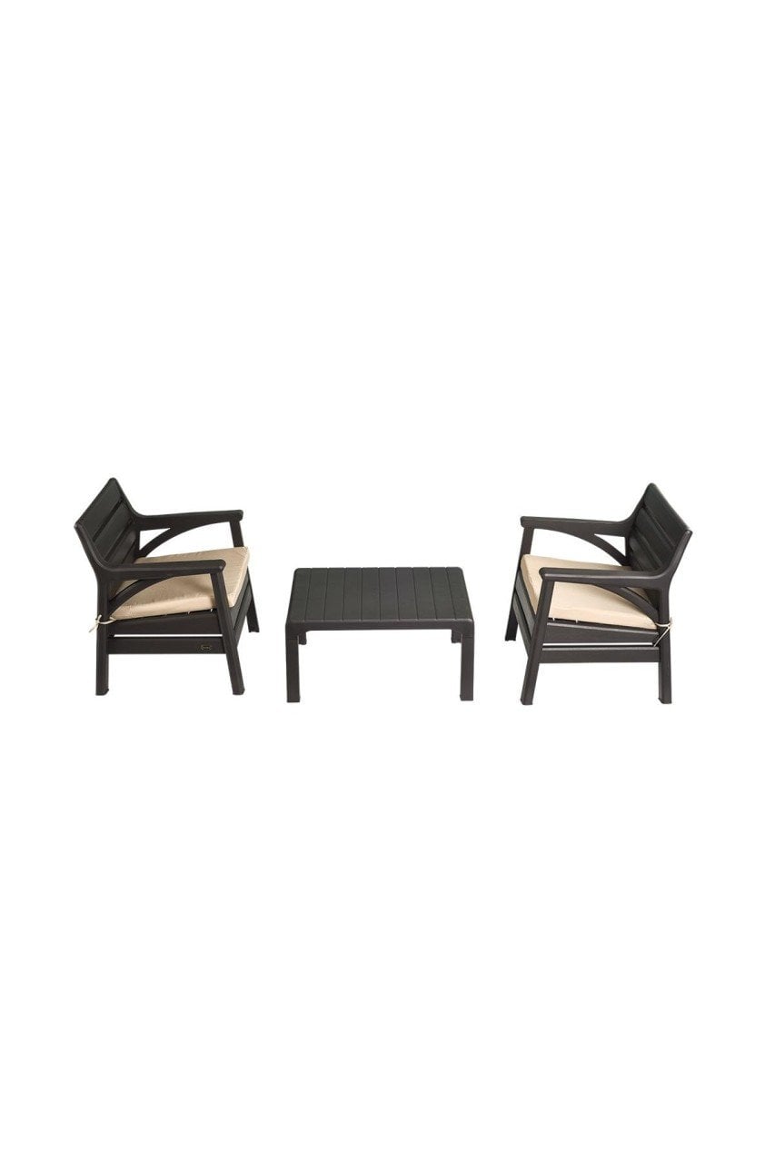 BARCELONA BALKON SET( 2 TEKLİ+1 SEHPA)
