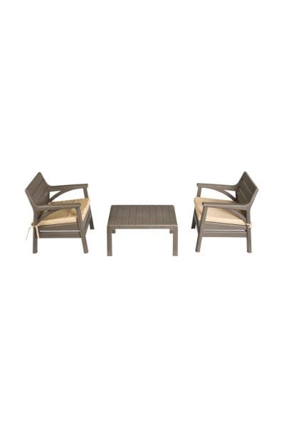 BARCELONA BALKON SET( 2 TEKLİ+1 SEHPA)