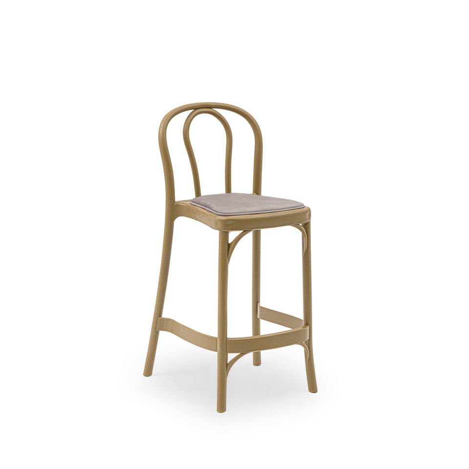 Sozo Pad Bar Sandalyesi AHŞAP - 75cm Yükseklik
