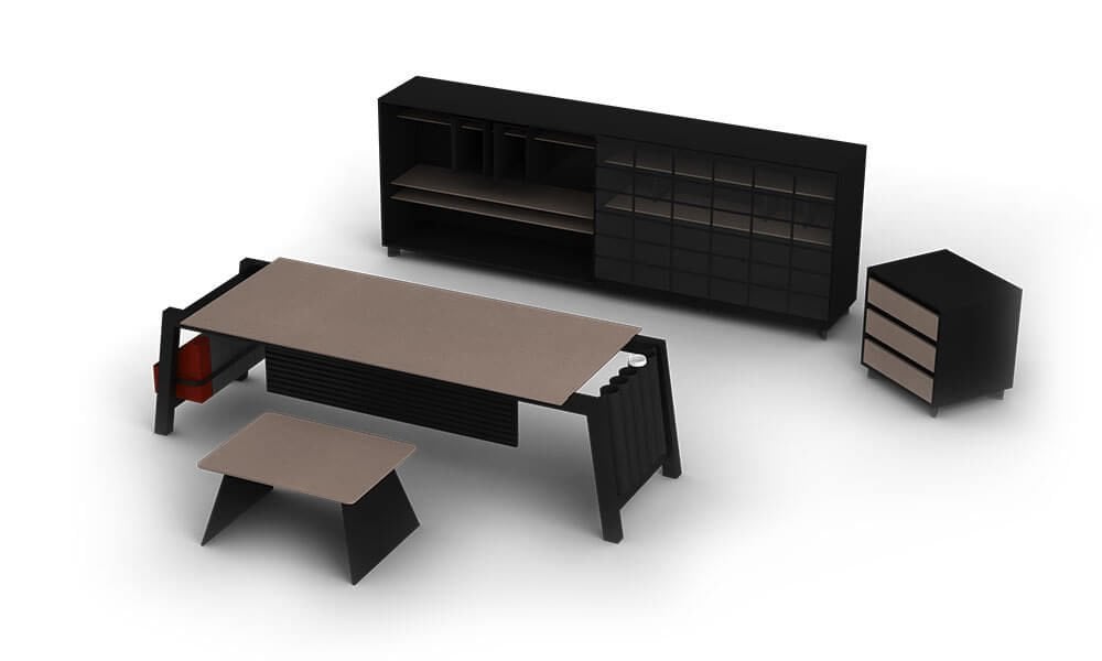 Petrus Etajerli Yönetici Masası