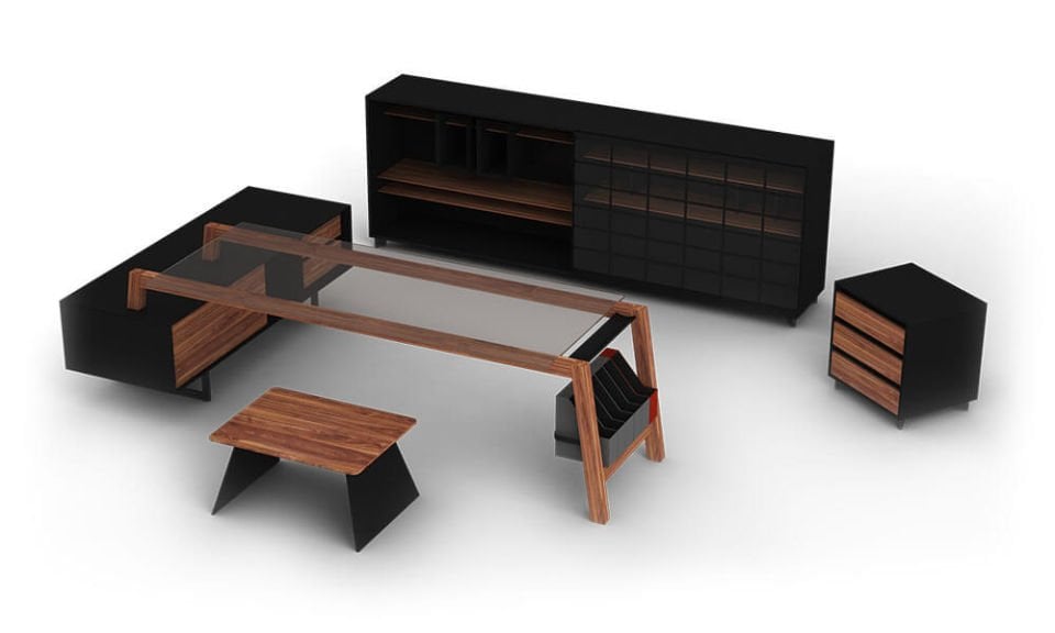 Petrus Etajerli Yönetici Masası