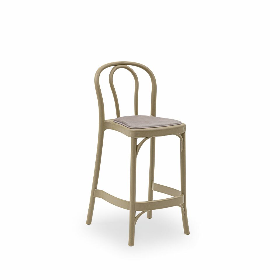 Sozo Pad Bar Sandalyesi KUM BEJİ - 65cm Yükseklik
