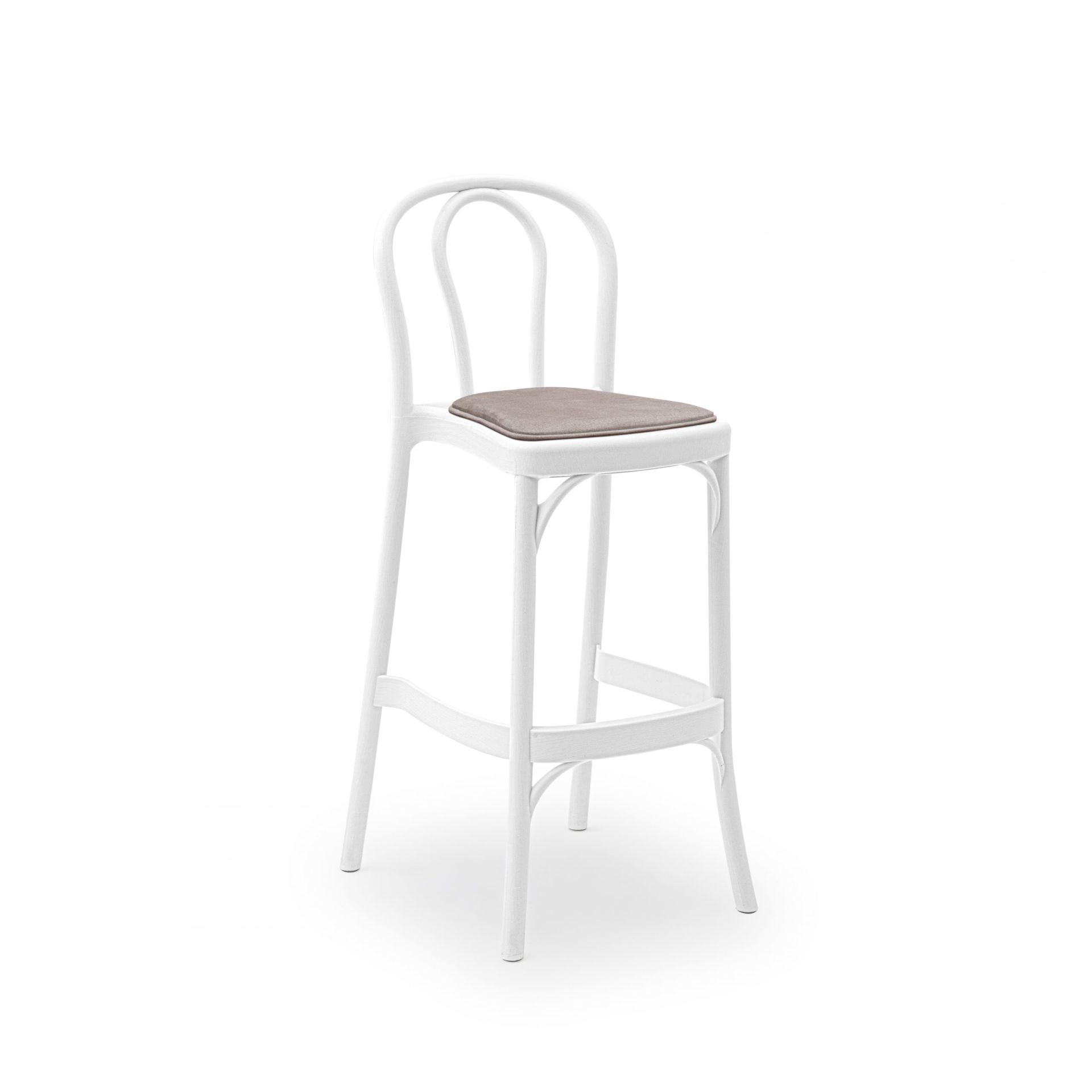 Sozo Pad Bar Sandalyesi SÜT BEYAZ - 75cm Yükseklik