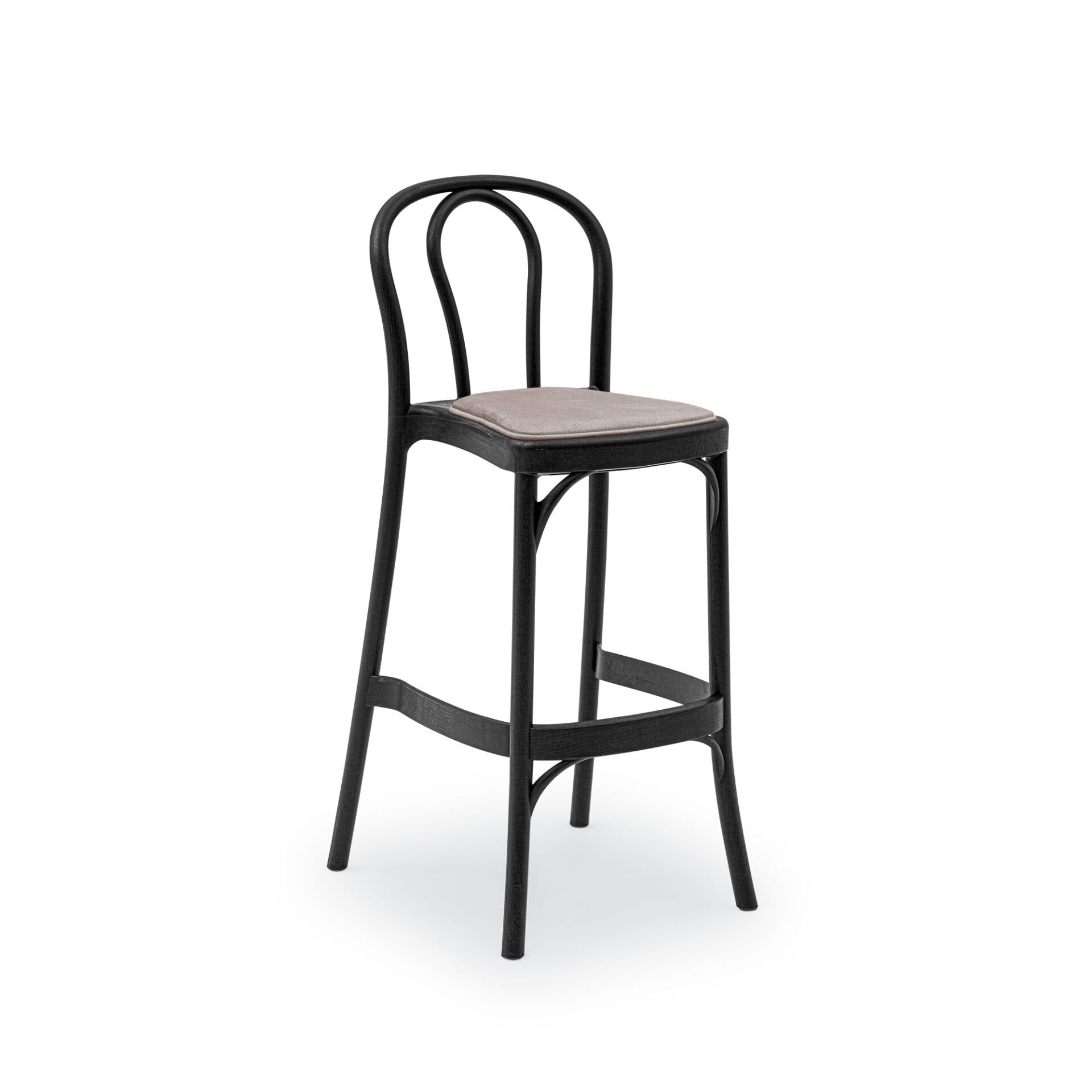 Sozo Pad Bar Sandalyesi SİYAH - 75cm Yükseklik