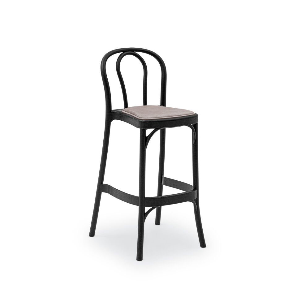 Sozo Pad Bar Sandalyesi SİYAH - 75cm Yükseklik