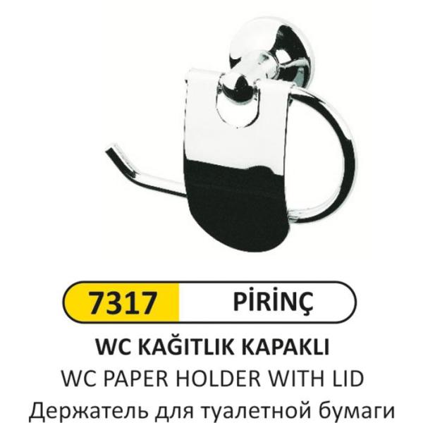 LÜKS PİRİNÇ KAPAKLI WC KAĞITLIK