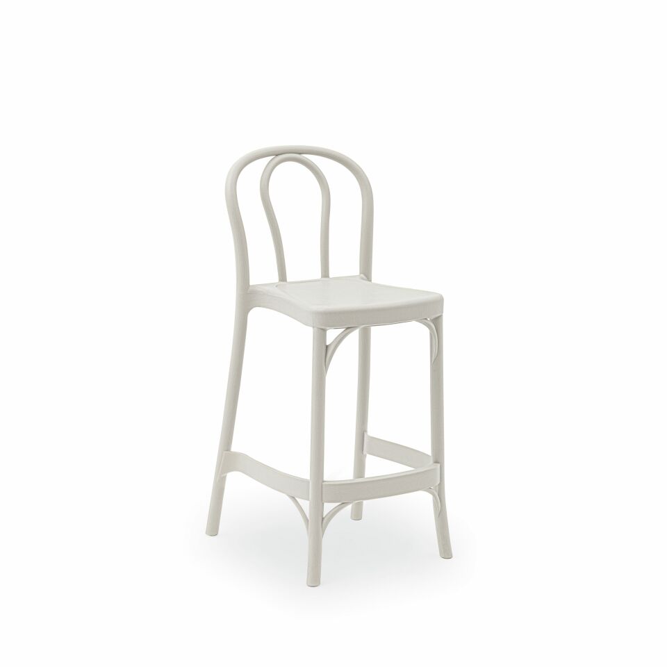 Sozo Bar Sandalyesi SÜT BEYAZ - 65cm Yükseklik