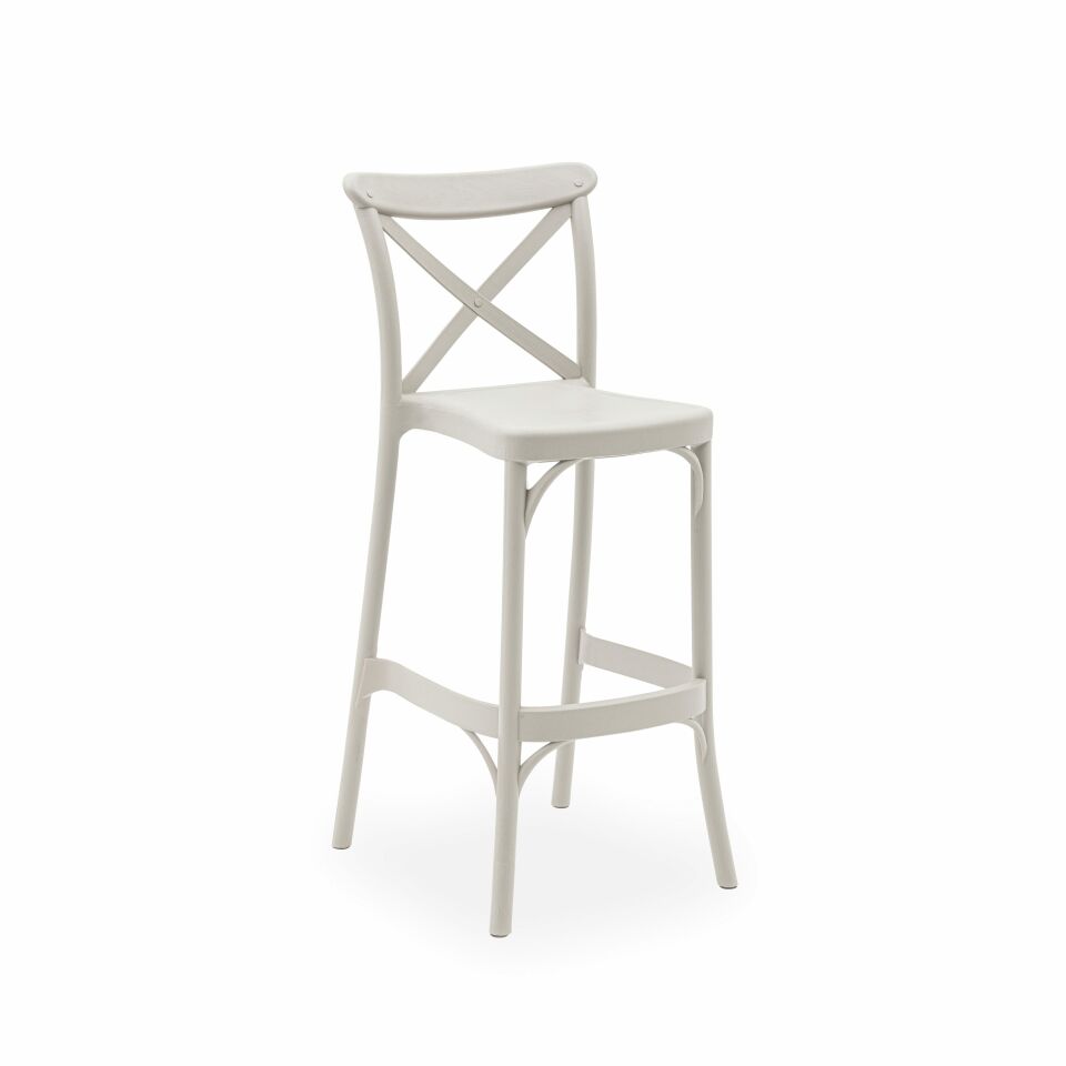 Capri Bar Sandalyesi BEJ - 75cm Yükseklik