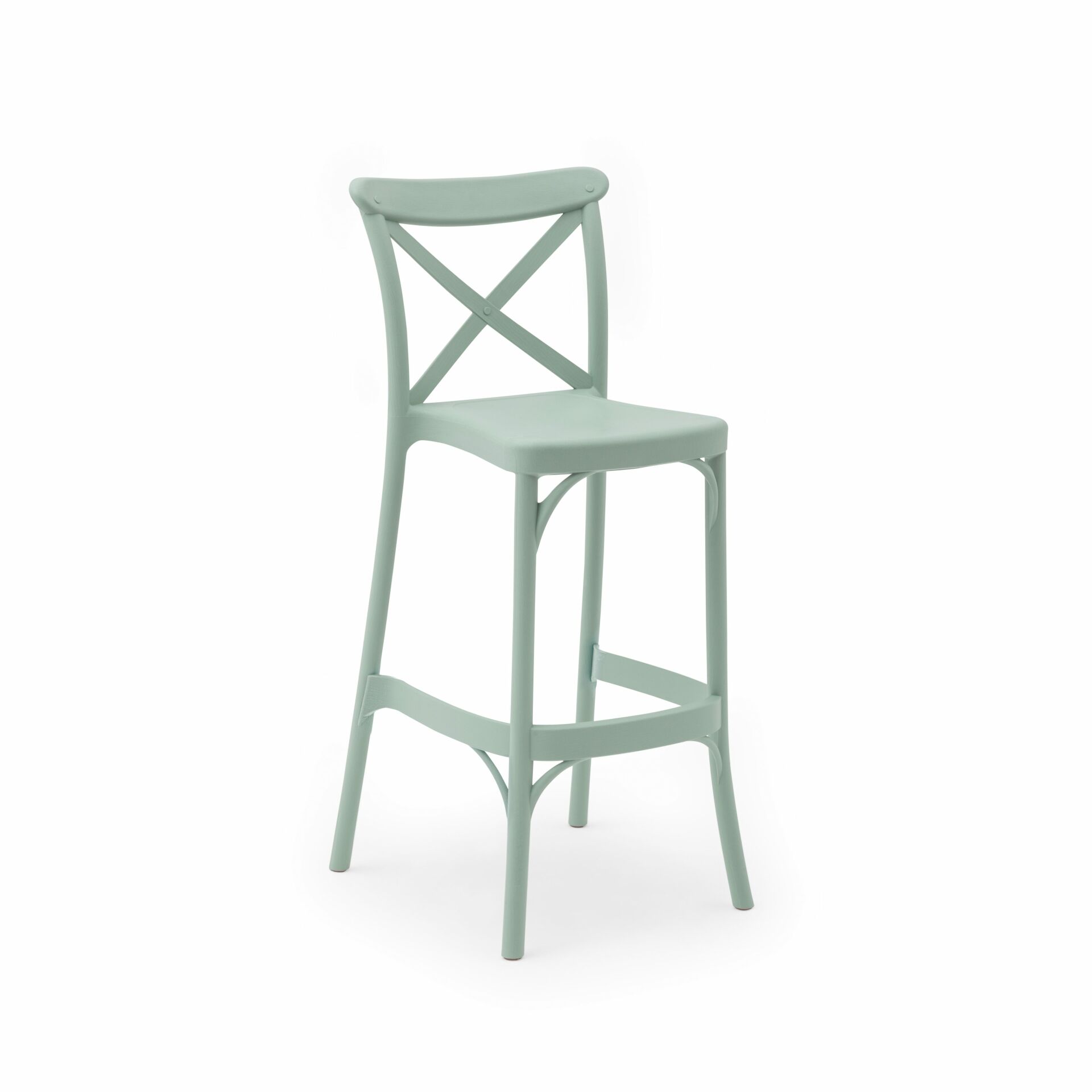 Capri Bar Sandalyesi NİL YEŞİLİ - 75cm Yükseklik