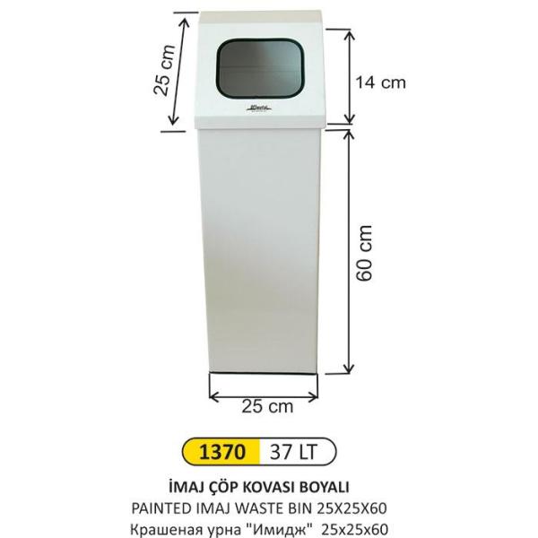 37 LT İMAJ ÇÖP KOVASI BOYALI