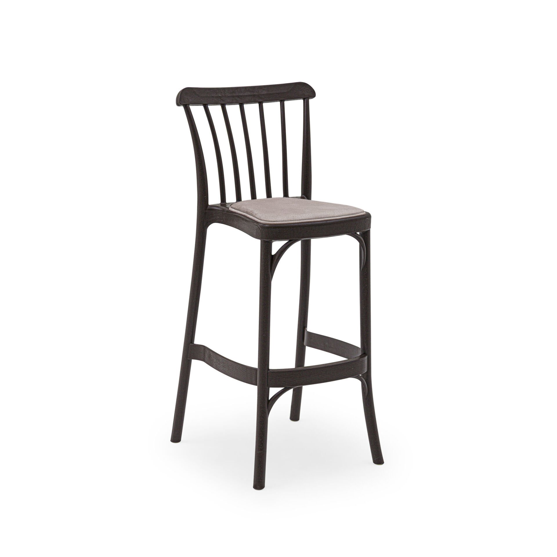 Gozo Pad Bar Sandalyesi VENGE - 75cm Yükseklik
