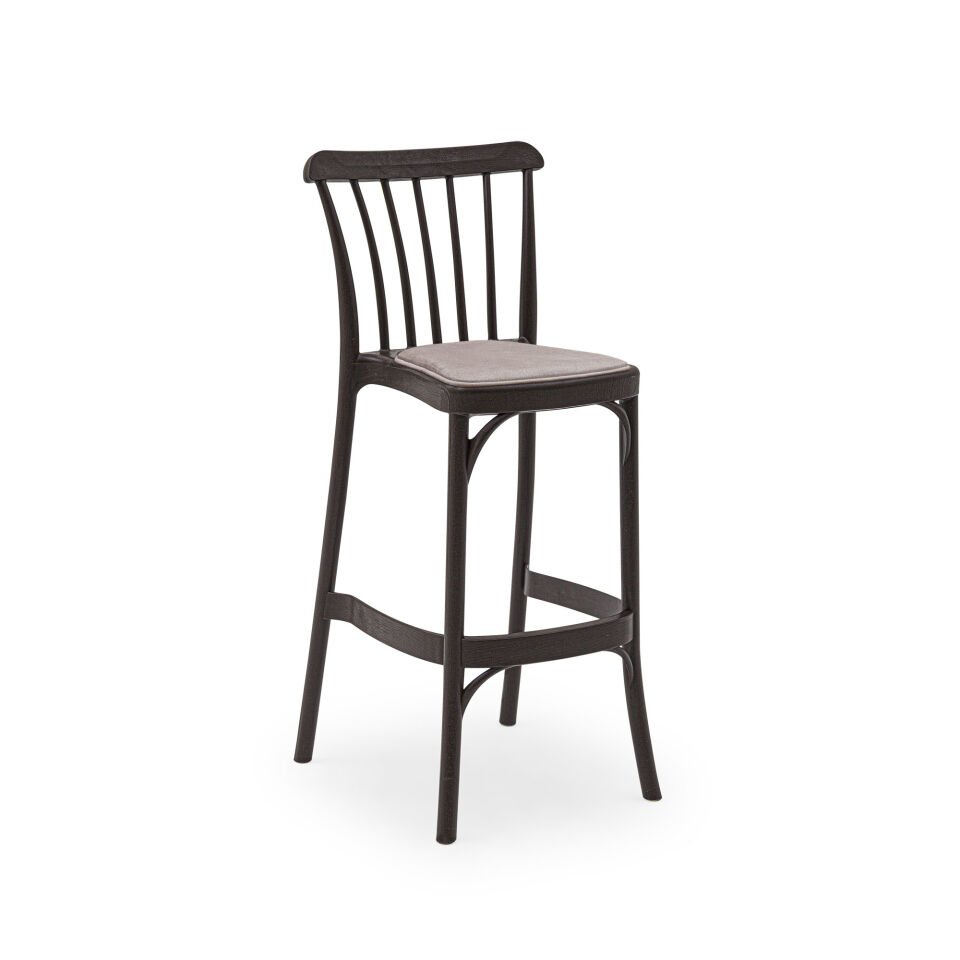 Gozo Pad Bar Sandalyesi VENGE - 75cm Yükseklik