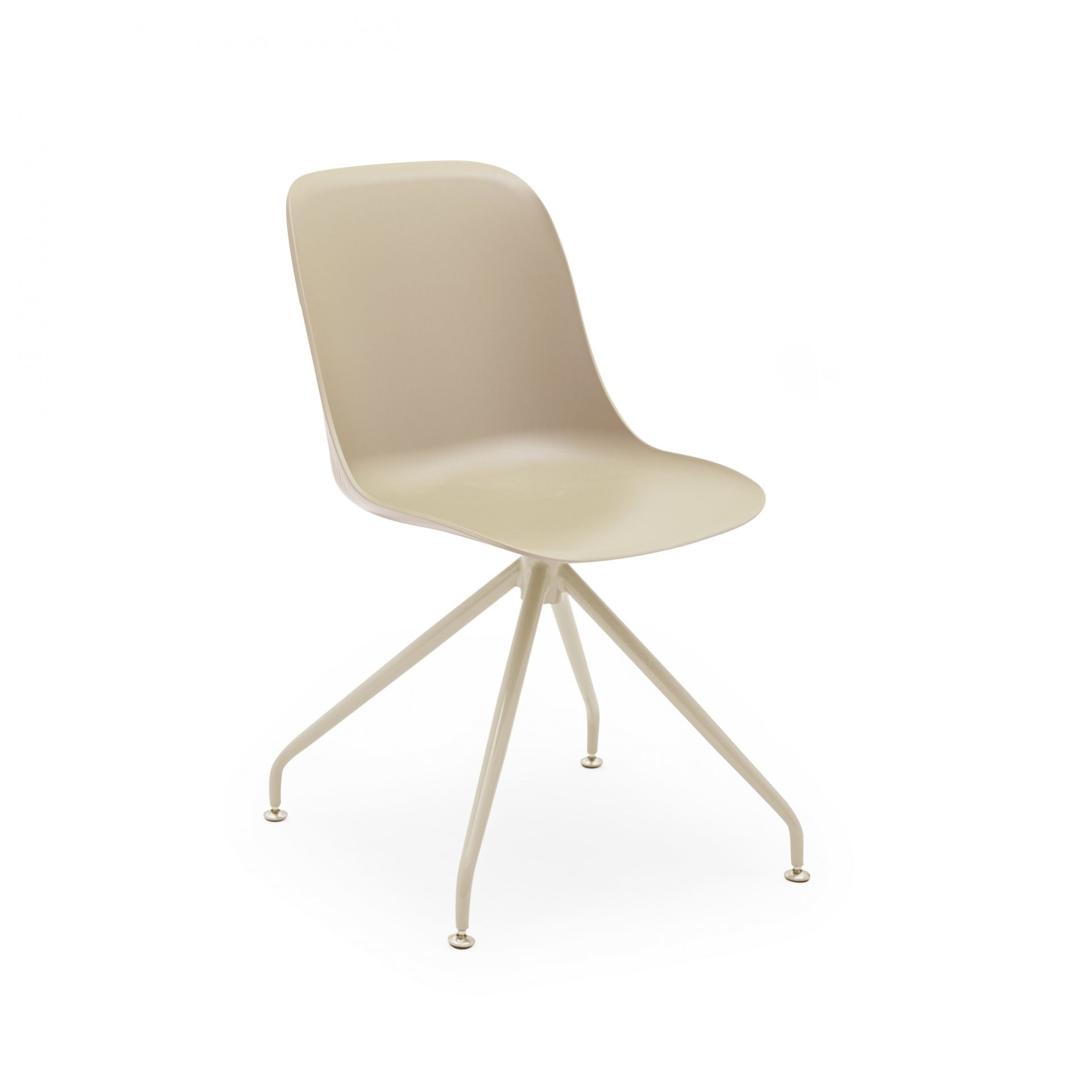 Shell-Z Sandalye l Metal Boyalı Ayak BEJ