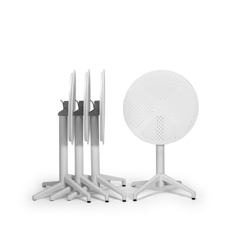 Moon Ø60 cm | Katlanır Masa SÜT BEYAZ
