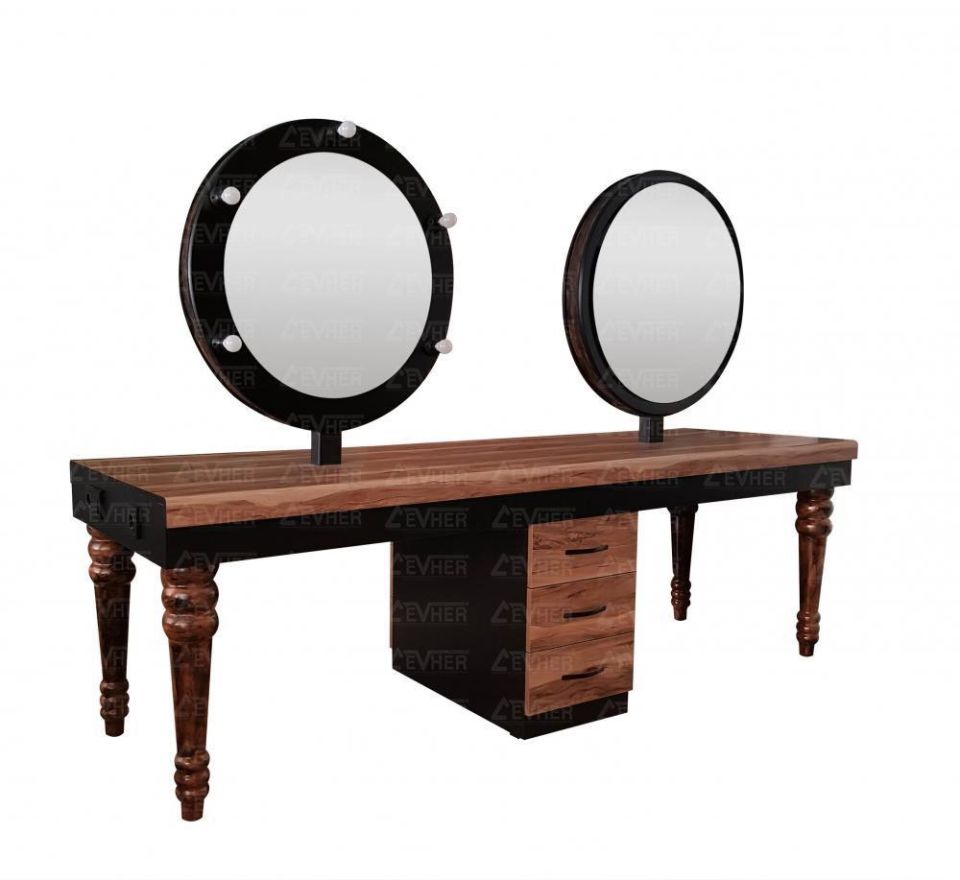 Bayan Kuaför Blok Tezgahı CVR-157 Çift Taraflı