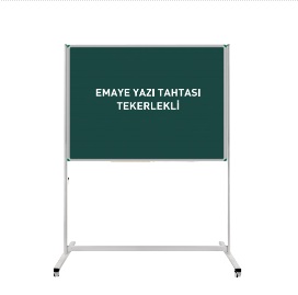 Çelik Emaye Yazı Tahtası Tekerlekli Ayaklı 90X120 CM