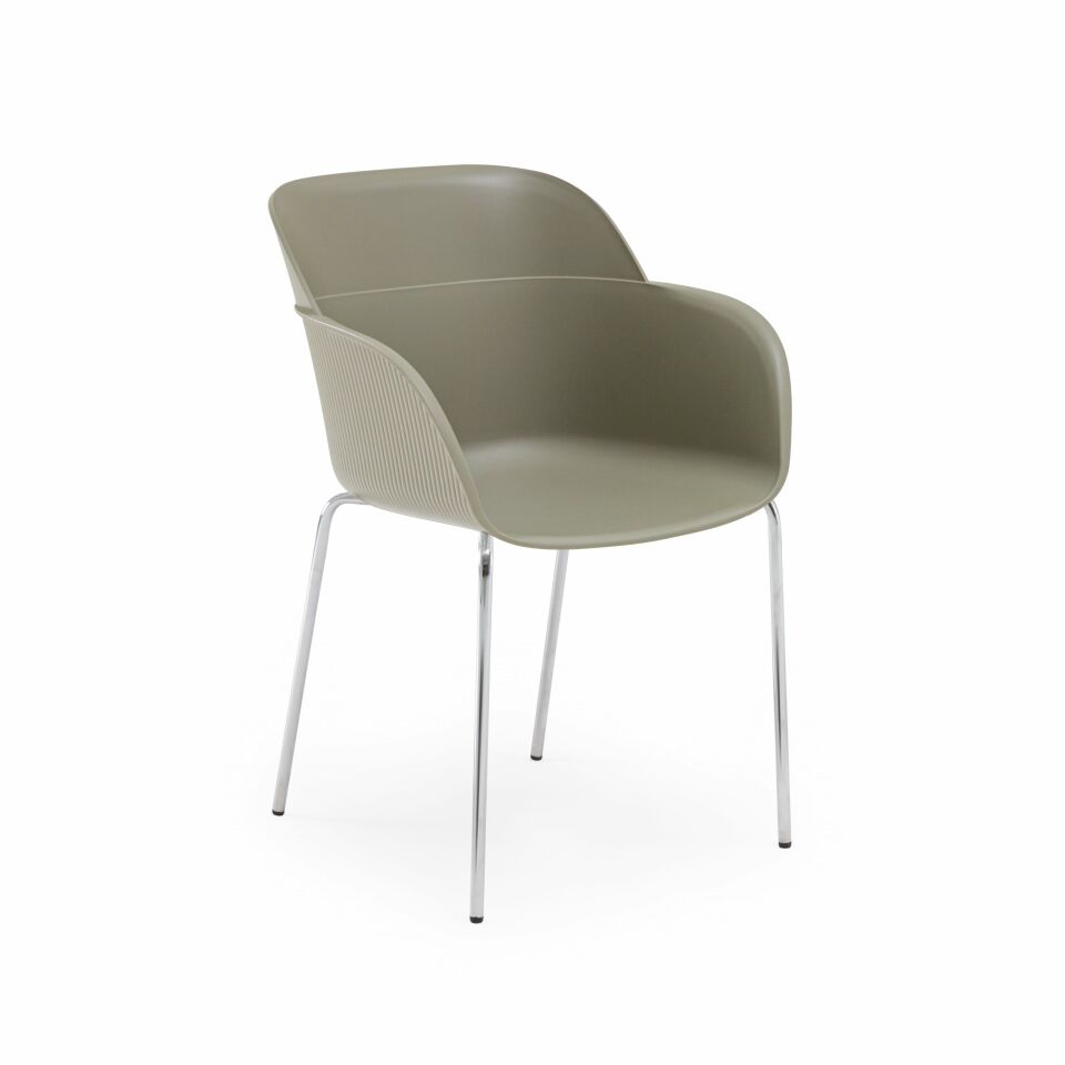 Shell-M Koltuk l Krom Ayak