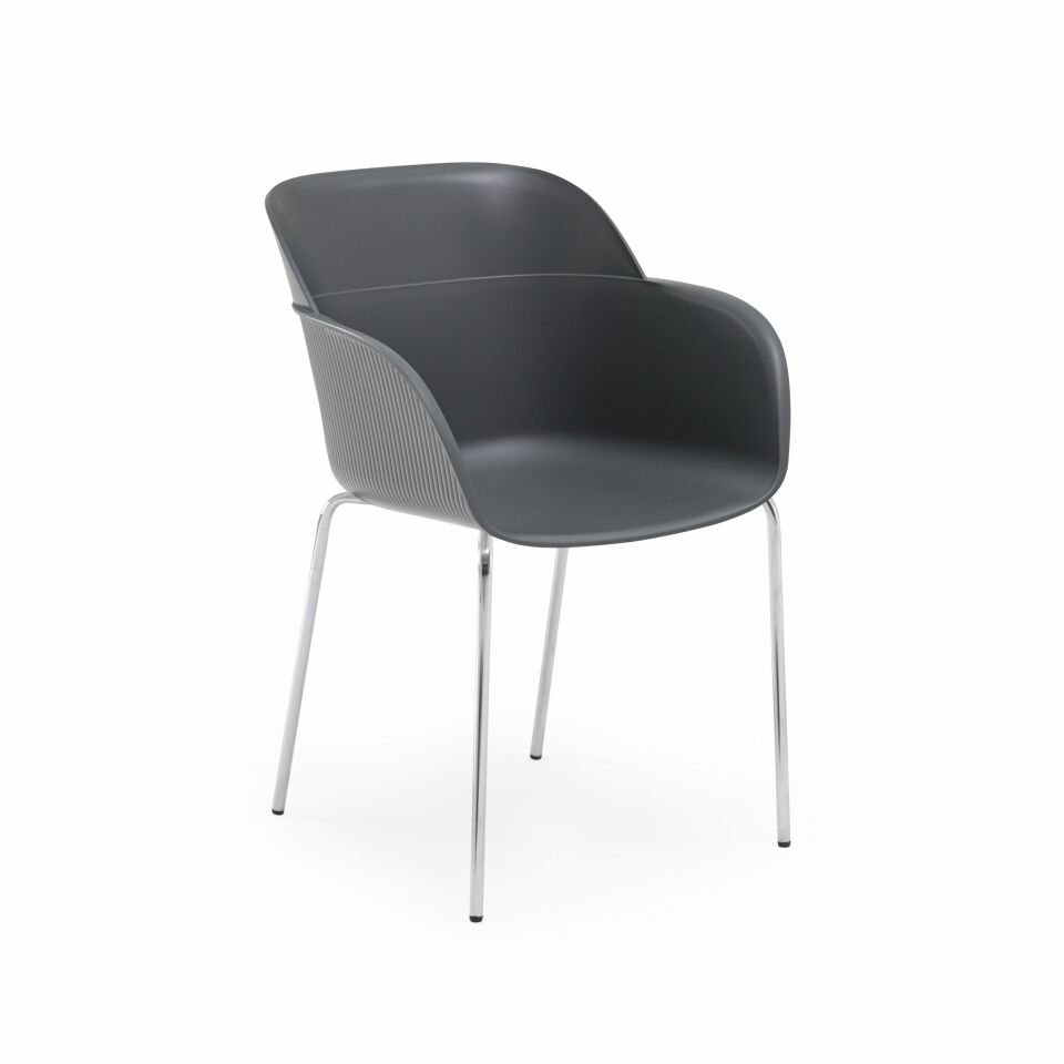 Shell-M Koltuk l Krom Ayak