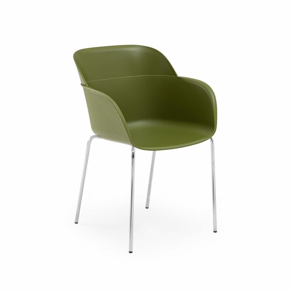 Shell-M Koltuk l Krom Ayak