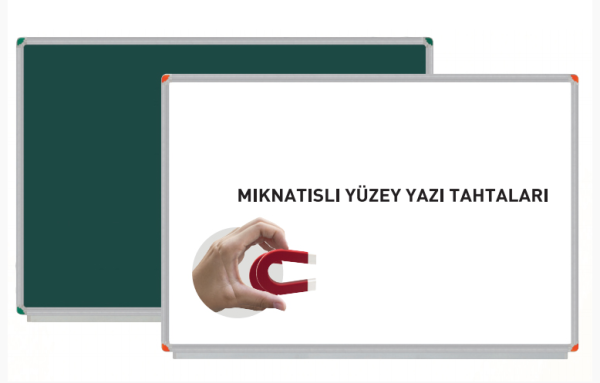 Duvara Monte Mıknatıslı Yüzey Yazı Tahtaları 45X60 CM